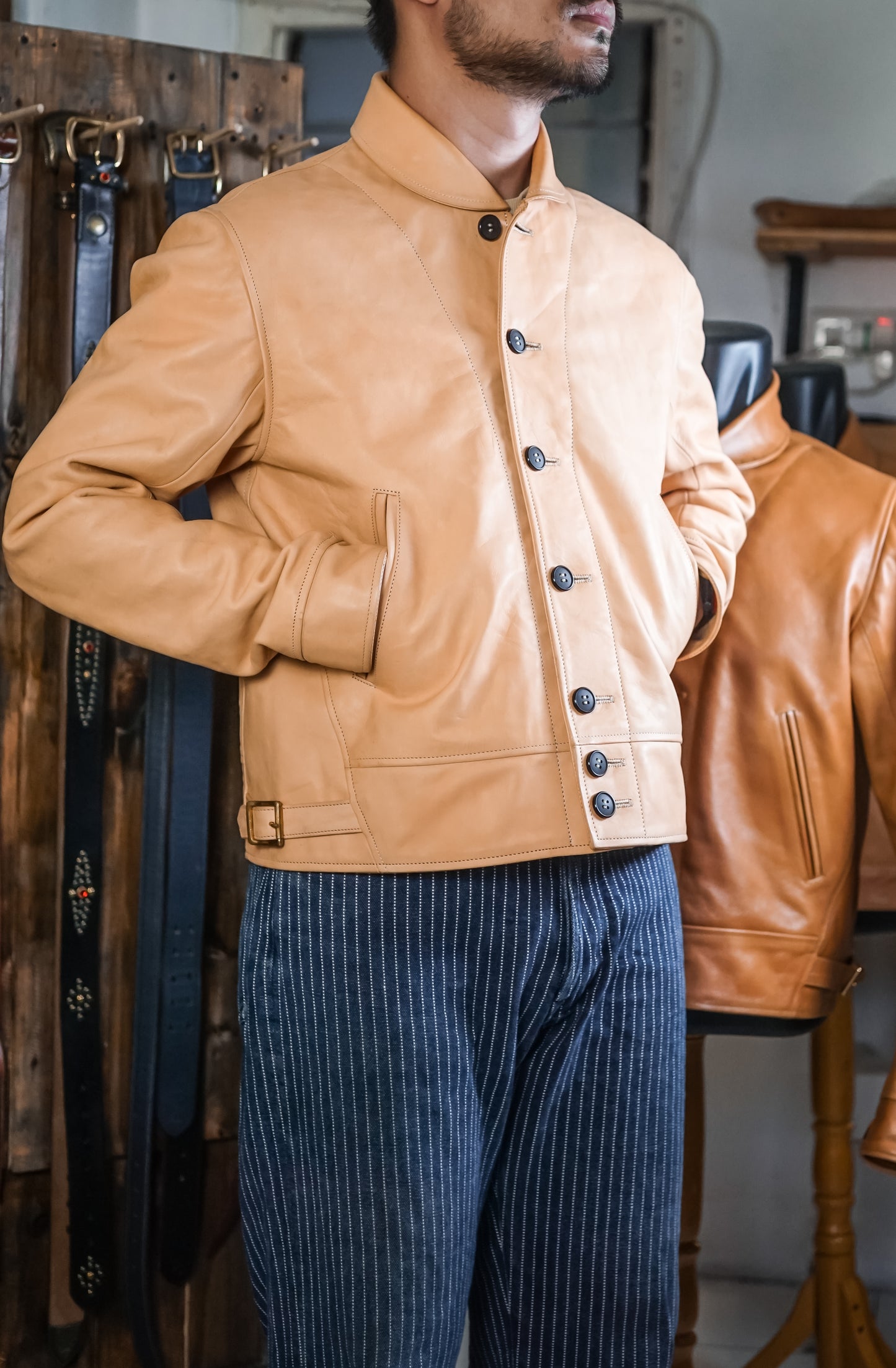 THE YARDMAN COSSACK JACKET NATURAL