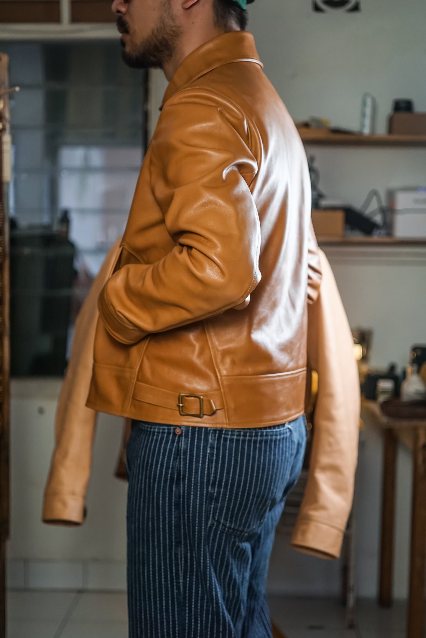 THE YARDMAN COSSACK JACKET SADDLE TAN