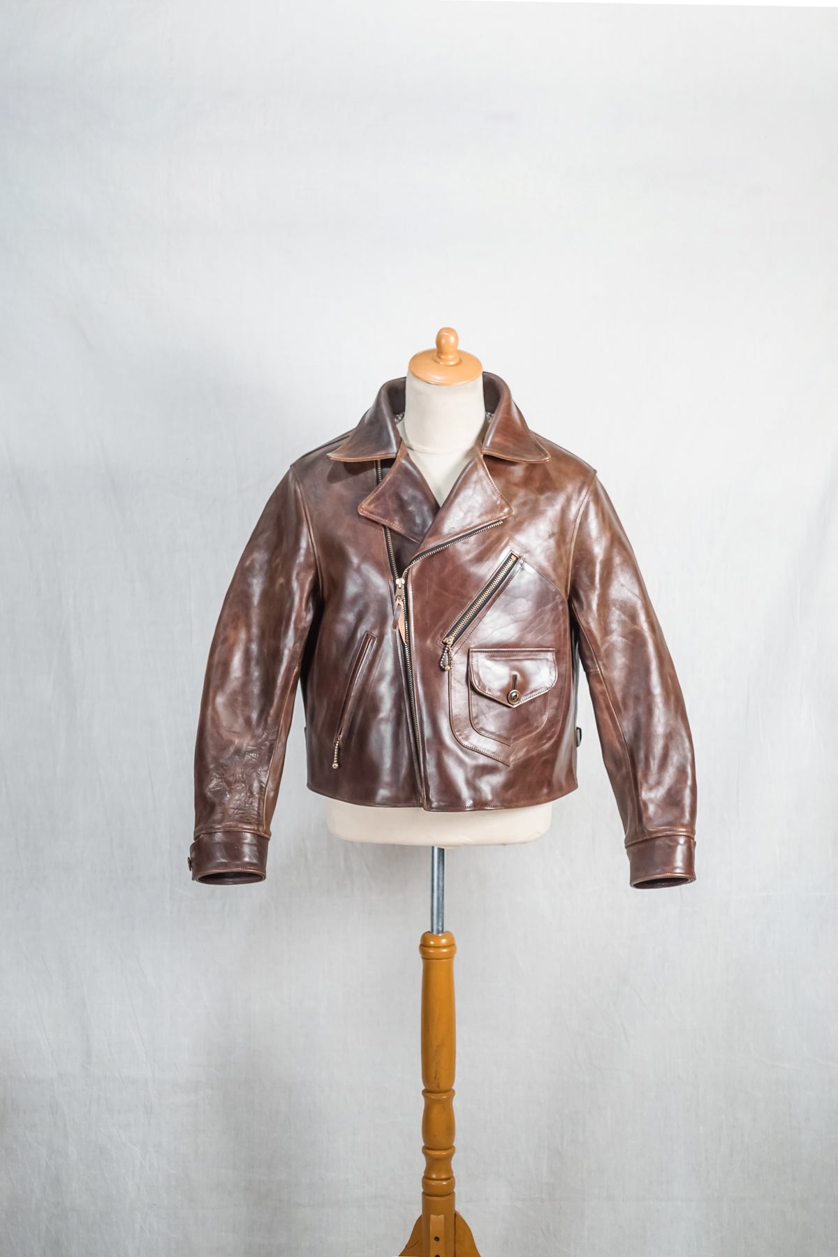 ROADMASTER 40'S D-POCKET RIDER JACKET DARK BROWN