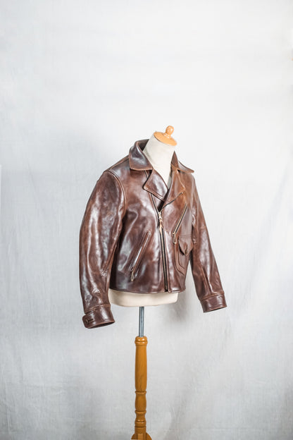 ROADMASTER 40'S D-POCKET RIDER JACKET DARK BROWN