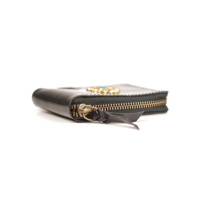 Kayan Thorn Zip Black Shinki Cordovan
