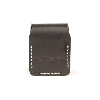 SYH ZIPPO LEATHER CASE NATURAL BLACK