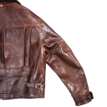 ROADMASTER 40'S D-POCKET RIDER JACKET DARK BROWN