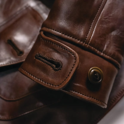 ROADMASTER 40'S D-POCKET RIDER JACKET DARK BROWN