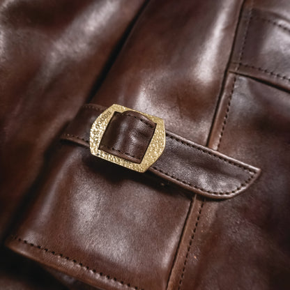 ROADMASTER 40'S D-POCKET RIDER JACKET DARK BROWN