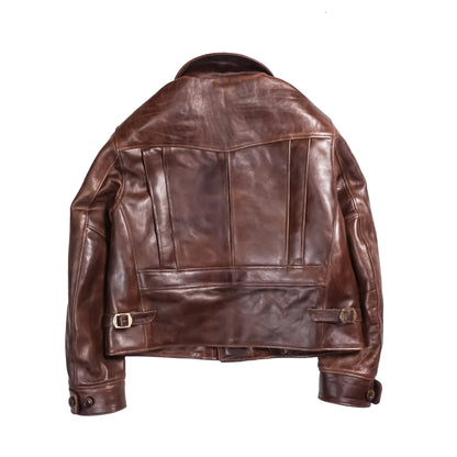 ROADMASTER 40'S D-POCKET RIDER JACKET DARK BROWN
