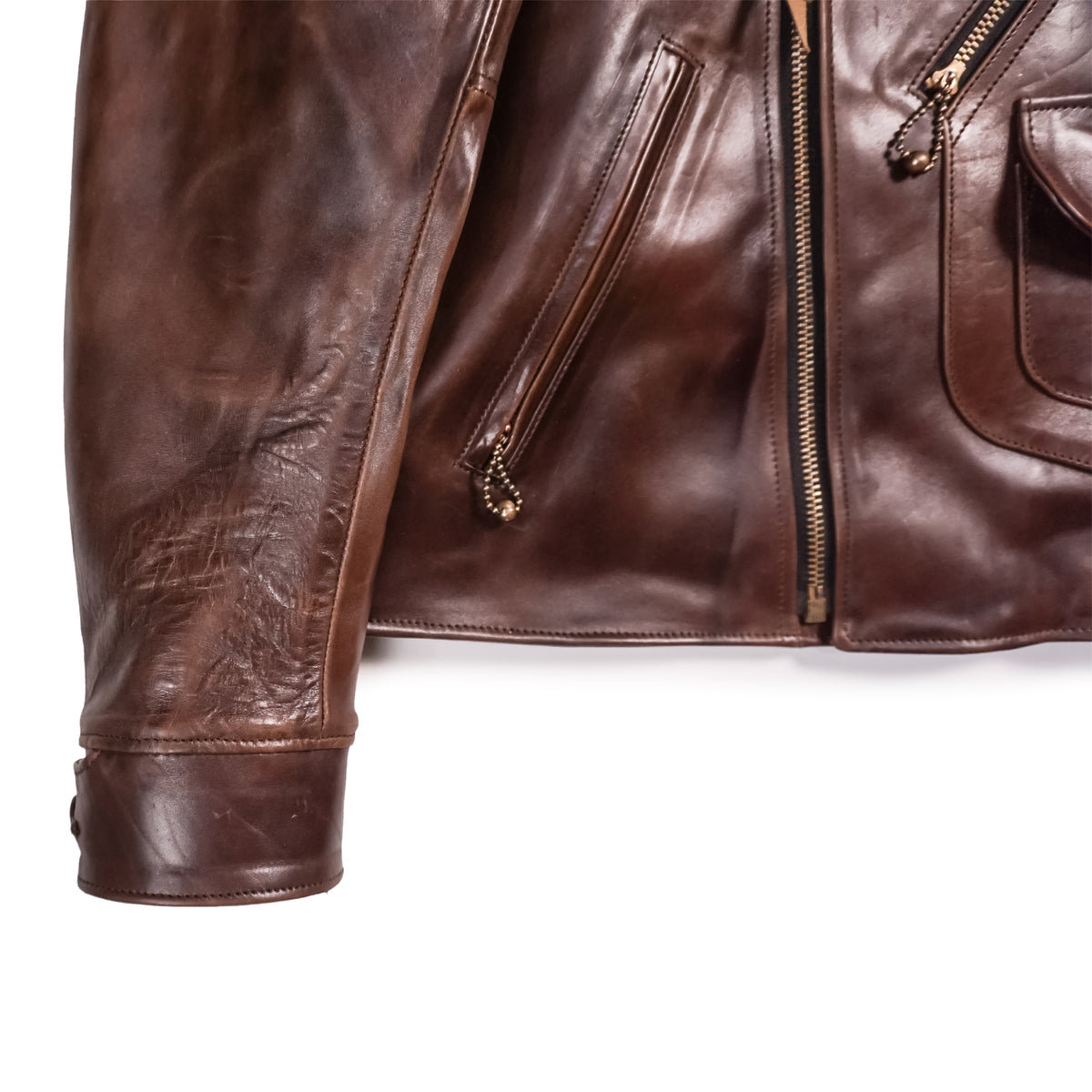 ROADMASTER 40'S D-POCKET RIDER JACKET DARK BROWN