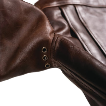 ROADMASTER 40'S D-POCKET RIDER JACKET DARK BROWN