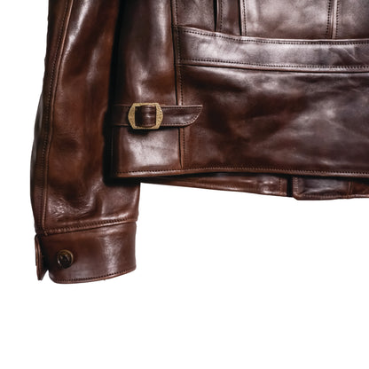 ROADMASTER 40'S D-POCKET RIDER JACKET DARK BROWN