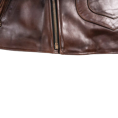 ROADMASTER 40'S D-POCKET RIDER JACKET DARK BROWN
