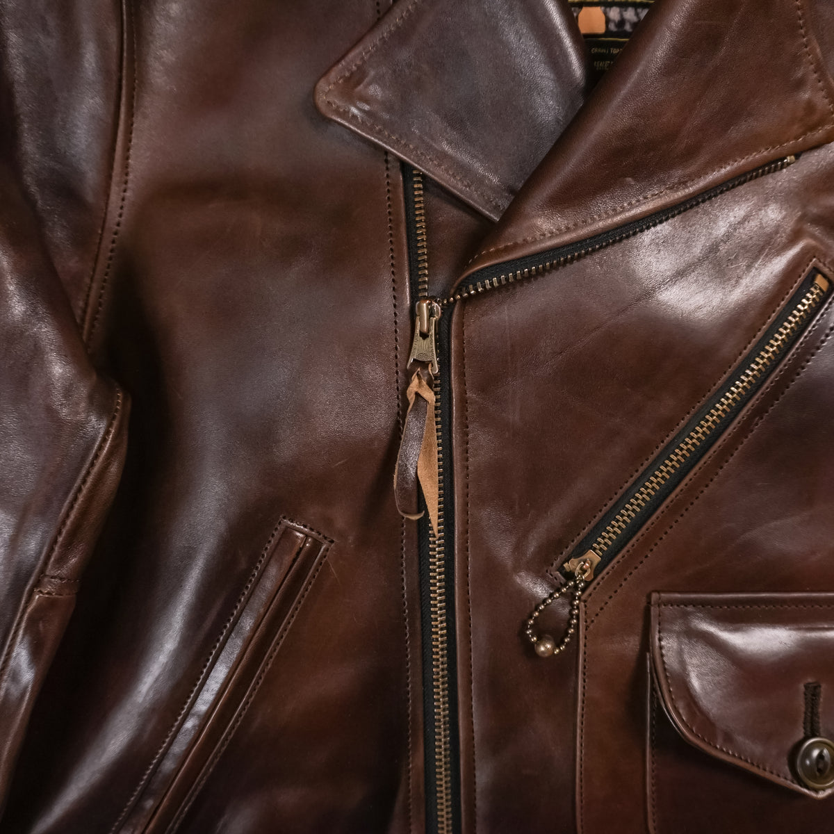 ROADMASTER 40'S D-POCKET RIDER JACKET DARK BROWN